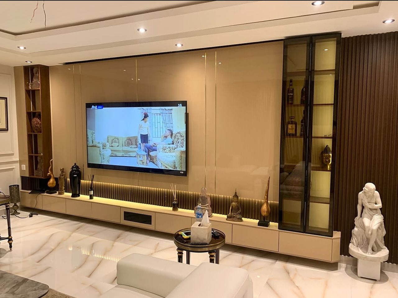 TV console living room design